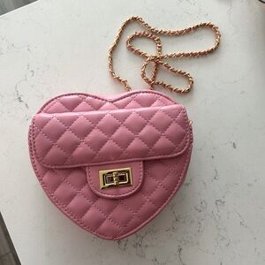 Pink heart bag
